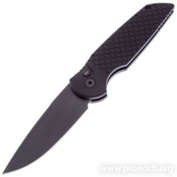    Pro-Tech TR-3 Operator, DLC Coated Blade,  Fish Scale Black Aluminum Handle 