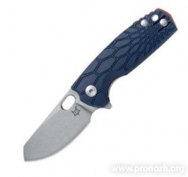   Fox Knives Baby Core, Stonewashed Blade, Blue FRN Handle