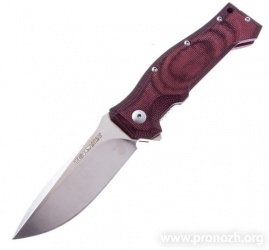   Viper "Ten", Satin finish Blade, Burgundy Canvas Micarta Handle