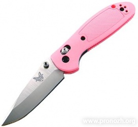   Benchmade Griptilian Mini 556 Series, Crucible CPM S30V Steel, Satin Finish Blade, Pink Noryl GTX Handle