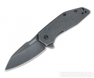   Kershaw Gravel, BlackWashed Blade, BlackWashed Stainless Steel Handle