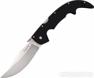   Cold Steel Large Espada, Aus-10 Steel, Stonewashed Blade, Black G-10 Handle