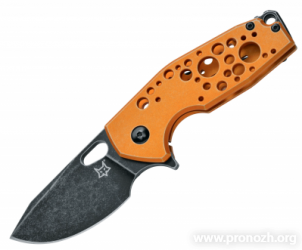   Fox Knives Suru, BlackWash Blade, Orange Aluminium Handle
