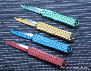   4  Heretic Knives Manticore-E Bowie Cel Shading Set 4 Knife