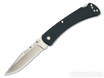   Buck Folding Hunter Slim Pro, Crucible CPM S30V Steel, Satin Finish Blade, Black G-10 Handle