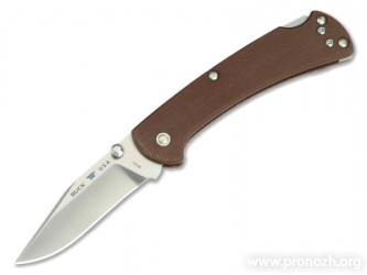   Buck Folding Ranger Slim Pro, Crucible CPM S30V Steel, Satin Finish Blade, Canvas-Micarta Handle