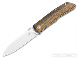   Fox Knives  FX-525 Terzuola, Satin Finish Blade, Bocote Wood Handle