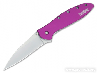   Kershaw Leek, Purple Aluminium Handle