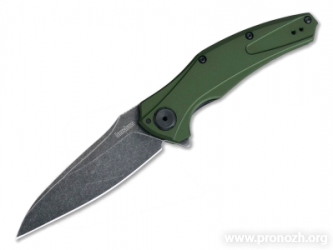   Kershaw Bareknuckle, Sandvik 14C28N Steel, OD Green Aluminium Handle