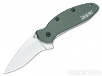   Kershaw Scallion, Olive Green Aluminum Handle