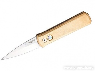    Pro-Tech Godson Limited, Satin Finish Blade,  Bronze Aluminum Handle