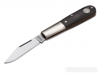   Boker - Solingen Barlow, Polished  Blade, 440C Steel, Grenadilla African Blackwood Handle