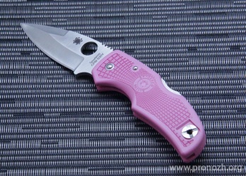    Spyderco Native 5 Lightweight, Crucible CPM S30V Steel, Satin Finish Blade, Pink FRN Handle