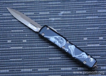      Microtech Ultratech D/E, Signature Series Death Card Bronzed Apocalyptic Standard