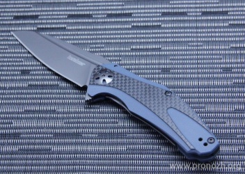   Kershaw Natrix, 8Cr13MoV Steel, Carbonitride Titaniume Blade, Blue G-10 / Carbon fiber Handle