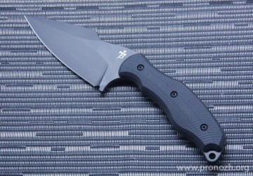   Microtech Borka Blades SB-1 Fixed, PVD-Coated, Black G-10 Handles, Kydex Sheath