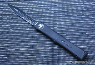      Microtech Nemesis IV D/E, Black Serrated Tactical