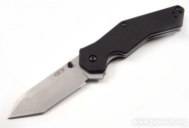   Zero Tolerance ZT0700, Stonewashed Blade, Black G-10 Handle