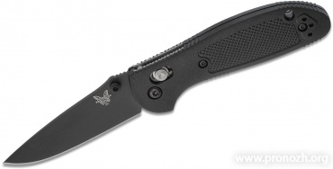   Benchmade Griptilian Mini 556 Series, 154CM Steel, BK1 Coated Blade, Black Noryl GTX Handle