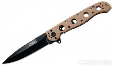   CRKT Kit Carson M16 03BS Bronze, Spear Point, Black Oxide Blade