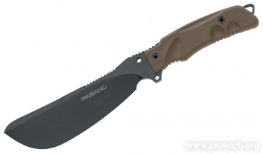 Нож для выживания Fox Knives Parang Bushcraft Jungle, Black Blade, OD Green FRN Handle