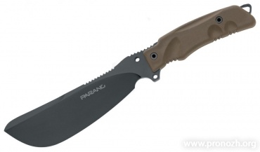    Fox Knives Parang Bushcraft Jungle, Black Blade, OD Green FRN Handle