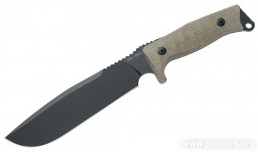 Туристический нож Fox Knives  Combat Jungle, Black Blade,  OD Green Micarta Handle