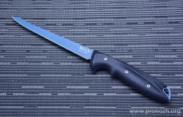   Buck Akribis, 420 (High carbon) Steel, Ceracote Firearm Coated, Black GRN