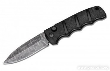    Boker Plus AK-74 Damascus Auto Spear Point