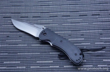   Ontario Utilitac Tactical  II Drop Point, Aus-8 Steel, Satin Finish Blade, Black Zytel Handle