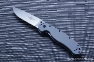   Ontario RAT-1 Model, Aus-8 Steel, Satin Finish Blade, Gray GRN Handle