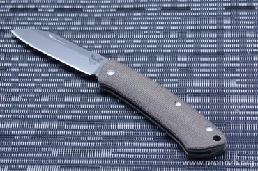   Benchmade Proper Sheepsfoot Blade, Crucible CPM S30V Steel, Stonewashed Blade, Canvas-Micarta Handle