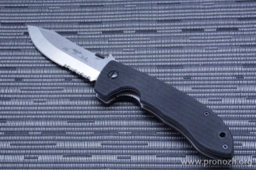   Emerson  Super CQC-8 (Close Quarters Combat - Model 8), Satin Finish Blade, Combo Edge, Black G-10 Handle