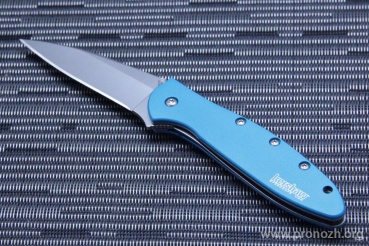 Складной нож Kershaw Leek, Sandvik 14C28N Steel, Bead Blasted Blade, Teal Aluminium Handle