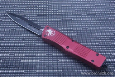 Автоматический складной нож фронтального выброса Microtech Combat Troodon, Double Edge, Red Standard