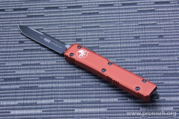 Автоматический складной нож фронтального выброса Microtech Ultratech S/E, Contoured Orange, Black Standard