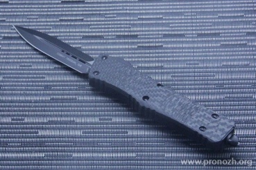 Автоматический складной нож фронтального выброса Microtech Combat Troodon, D/ E, Carbon Fiber Top Standard
