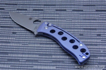    Spyderco PITS (Pie in the Sky), Blue Titanium Handle