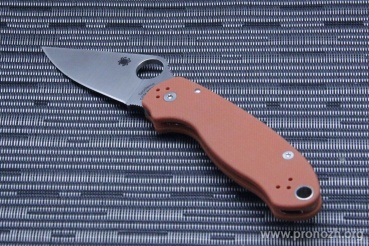    Spyderco Para 3, CPM-Rex 45 Steel, Satin Finish Blade, Orange G-10 Handle