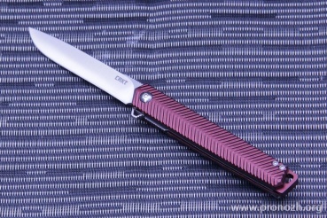    CRKT Stylus Maroon, Satin Finish Blade, Aluminium Handle