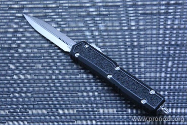      Microtech Makora D/E, Signature Series, Stonewash Standard, Nickel Boron Internais