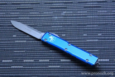      Microtech Ultratech S/E, Distressed Blue Apocalyptic Standard