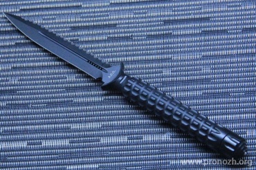   Microtech A.D.O. D/E, Black Full Serrated