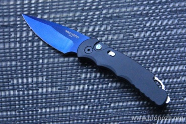    Pro-Tech TR-5 Auto, Blue Sapphire Blade, Black Aluminum Handle