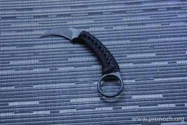   Bastinelli Creations PiKa Karambit Black PVD, Black Cobra Wrap