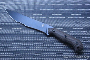   Bastinelli Creations Silence, DLC Coating Blade, Micarta Handle
