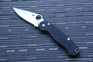   Spyderco Para Military 2, Satin Finish Blade, Crucible CPM S45VN Steel, Black G-10 Handle
