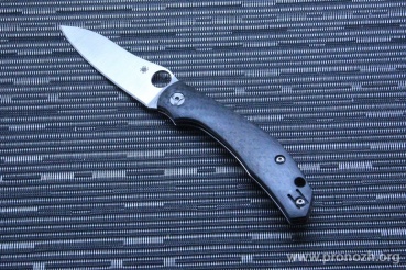    Spyderco Kapara Satin Finish Blade, Carbon fiber Handle