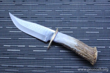 Ken Richardson Knives Bowie Crown Horn Handle 6"