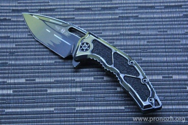   Heretic Knives Medusa Manual Tanto, OD Green Cel Shading